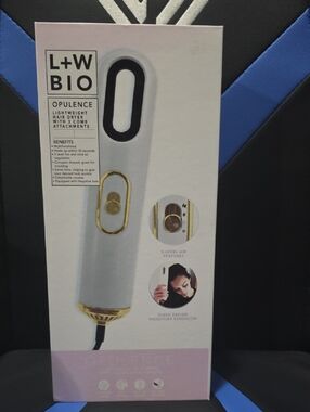 L+W BIO Opulence Lightweight Hair Dryer - White & Gold